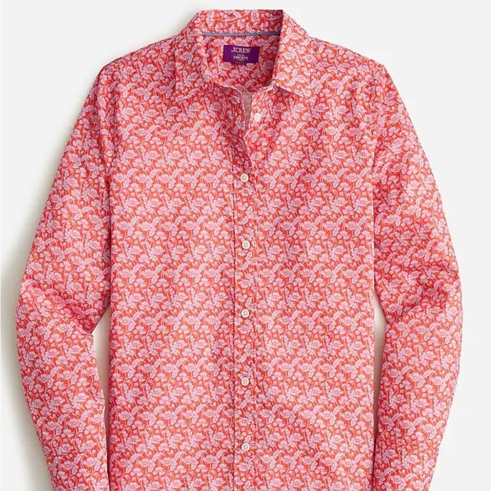 J. Crew Slim-fit shirt in Liberty® Toutouayette fabric Women’s Size 2